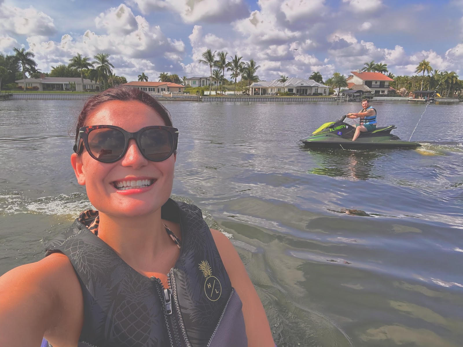 Guests smiling during a Supreme Watercraft ride