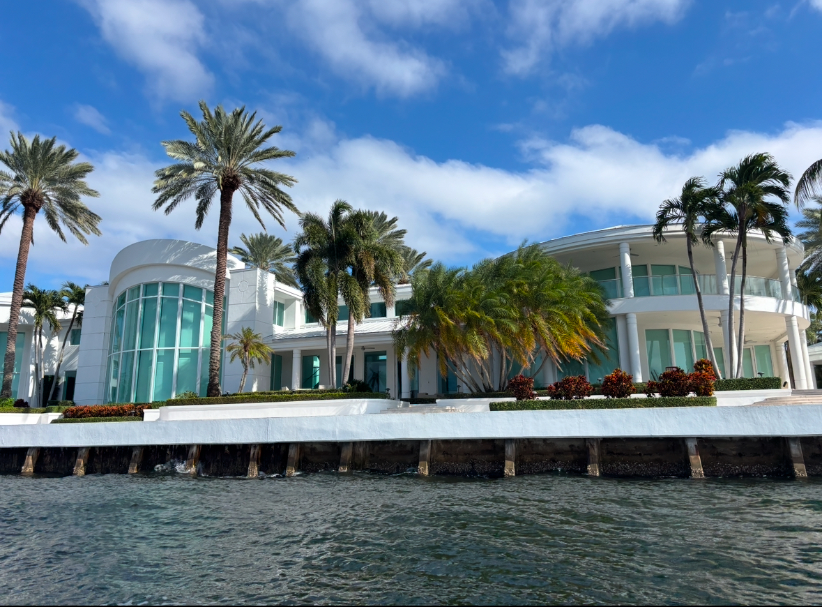 Intracoastal waterfront view from a Supreme Watercraft ride